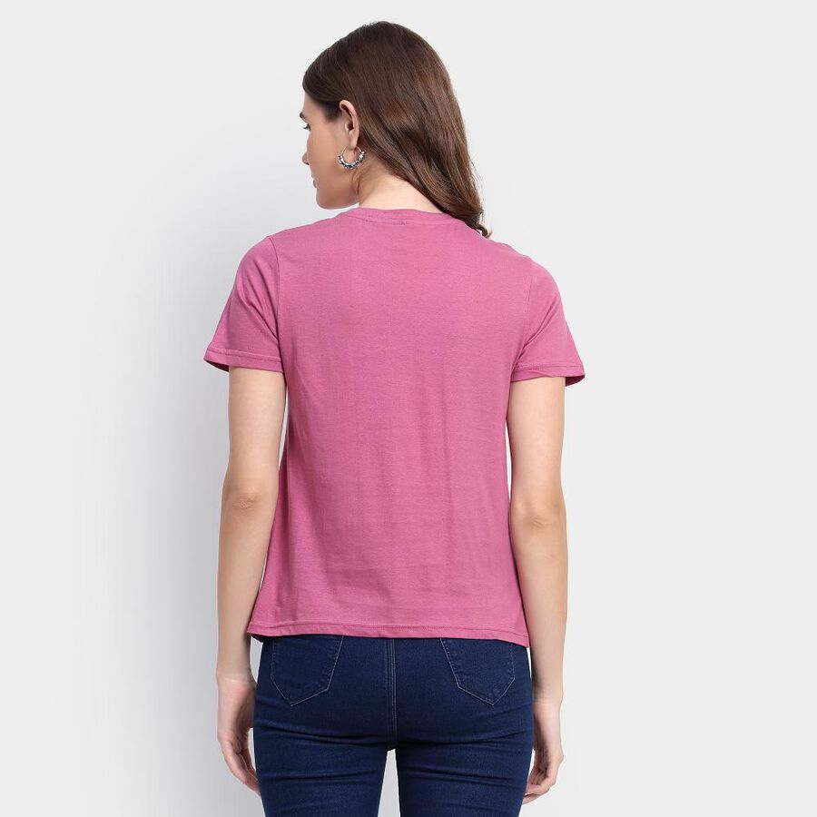 Ladies' Cotton T-Shirt, Purple, large image number null